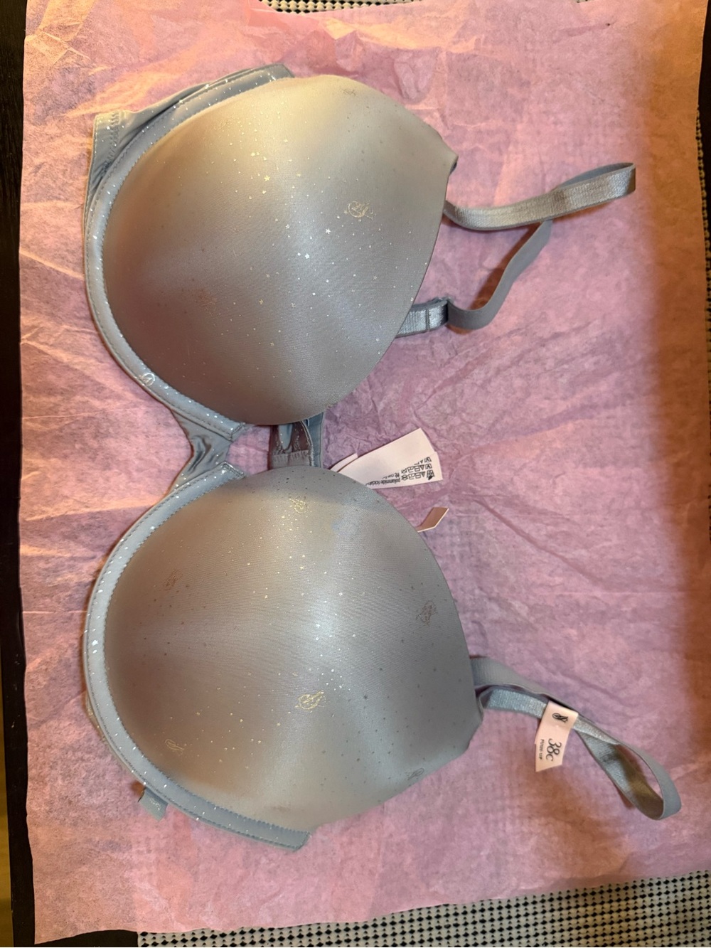 Victoria's Secret Light Blue Shimmer Push-Up Bra